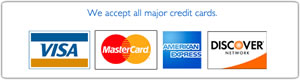 Major credit cards accepted
